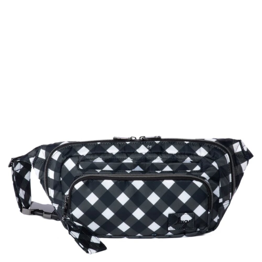 Brand New Lug Gingham Black Hitch Belt Bag